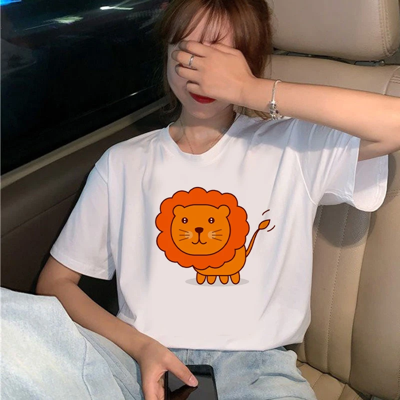 Fashion Women Tops Cute Lion PrintedT-Shirts Women fashion Graphic Tees Funny Vintage Casual Female Tshirt
Fashion Women Tops Cute Lion PrintedT-Shirts Women fashion Graphic Tees Funny Vintage Casual Female Tshirt