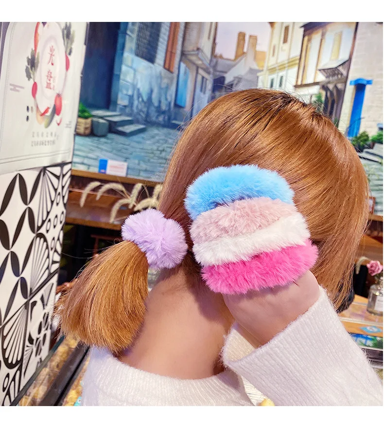 Colorful Soft Fluffy Faux Fur Headbands Ponytail Holder Cute Elastic Pink Hair Bands For Girls Fashion Hair Accessories
Colorful Soft Fluffy Faux Fur Headbands Ponytail Holder Cute Elastic Pink Hair Bands For Girls Fashion Hair Accessories