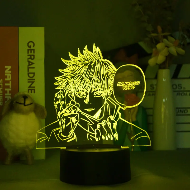 Jujutsu Kaisen Gojo Satoru 3D Anime Led Nightlight Boy Room Decoration Teenager Bedroom 16 Colors USB Table Lamp Gift For Friend
Jujutsu Kaisen Gojo Satoru 3D Anime Led Nightlight Boy Room Decoration Teenager Bedroom 16 Colors USB Table Lamp Gift For Friend