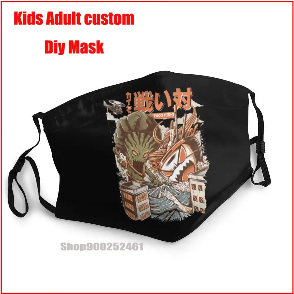 Kaiju Food Fight Sushi DIY masque adulte lavable washable mask face mask reusable mask pm2.5 funny pattem print grimace ghost
Kaiju Food Fight Sushi DIY masque adulte lavable washable mask face mask reusable mask pm2.5 funny pattem print grimace ghost