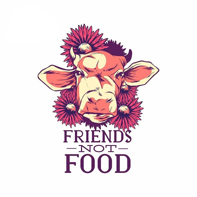Creative Fine Decal Vegan Cow Friends Not Food Anime Car Stickers Trunk Refrigerator Decal Air Conditioner Decorati kk13*10cm
Creative Fine Decal Vegan Cow Friends Not Food Anime Car Stickers Trunk Refrigerator Decal Air Conditioner Decorati kk13*10cm