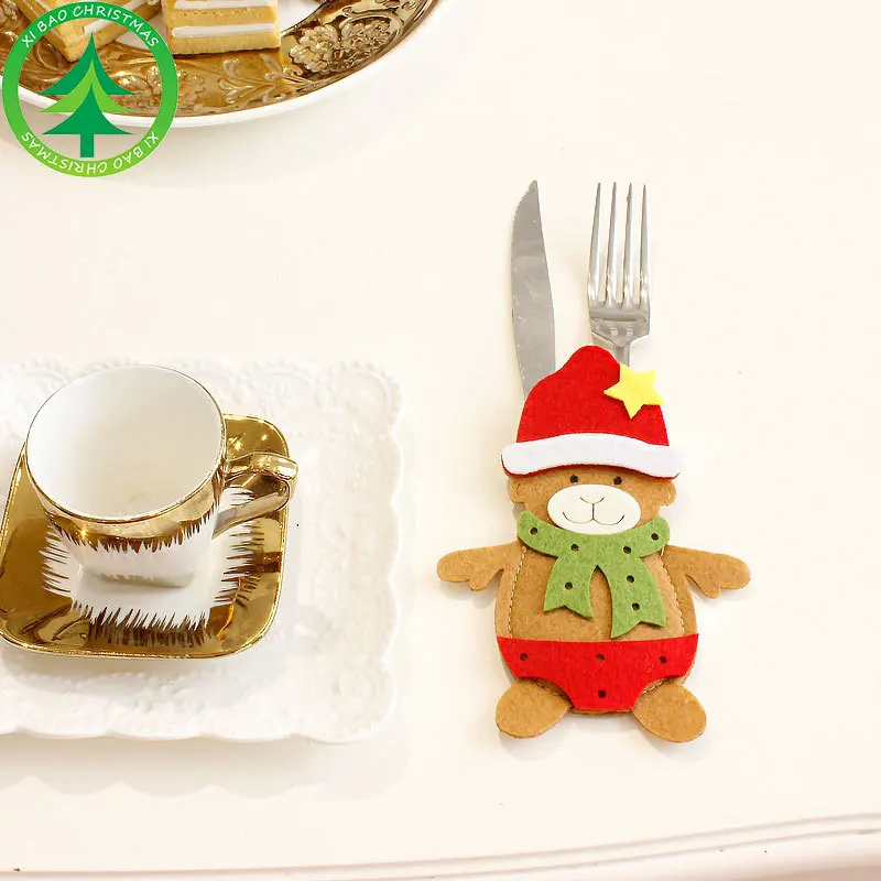 Christmas non-woven creative tableware set snowman knife and fork bag decoration supplies restaurant hotel decor kerst natale
Christmas non-woven creative tableware set snowman knife and fork bag decoration supplies restaurant hotel decor kerst natale