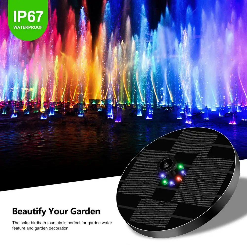 Innovative Solar Fountain LED Colorful Lights Shower Fountain Waterproof Solar Bird Shower Fountain Outdoor Garden Decoration
Innovative Solar Fountain LED Colorful Lights Shower Fountain Waterproof Solar Bird Shower Fountain Outdoor Garden Decoration