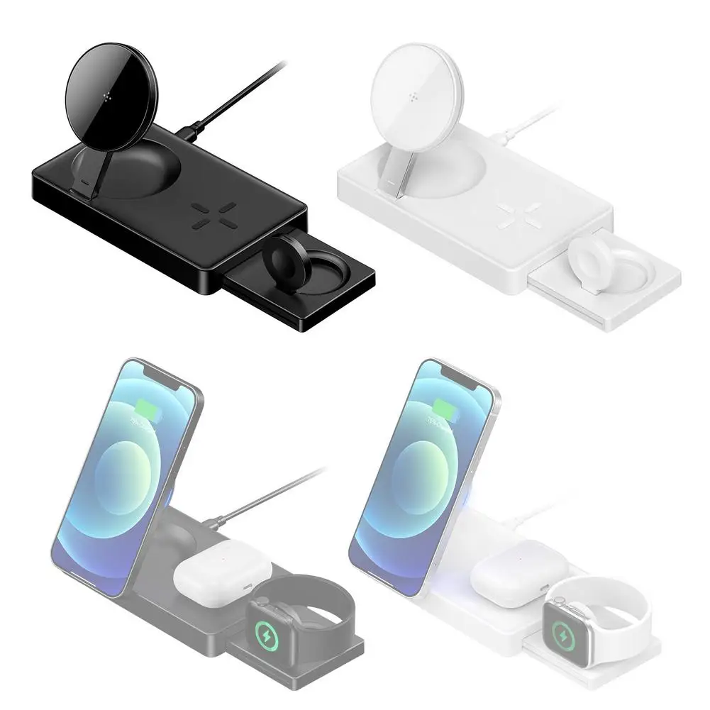 For Universal Qi Smartphone IWatch 2/3/4/5/6/SE Adjustable Fast Charging Charger 3-in-1 Wireless Foldable Charging Dock Station
For Universal Qi Smartphone IWatch 2/3/4/5/6/SE Adjustable Fast Charging Charger 3-in-1 Wireless Foldable Charging Dock Station