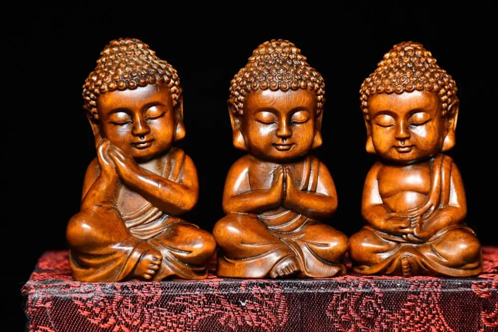 Home Decor 3" China Collection Old Boxwood Baby Buddha Statue Different gestures set Amitabha statue Enshrine the Buddha
Home Decor 3" China Collection Old Boxwood Baby Buddha Statue Different gestures set Amitabha statue Enshrine the Buddha