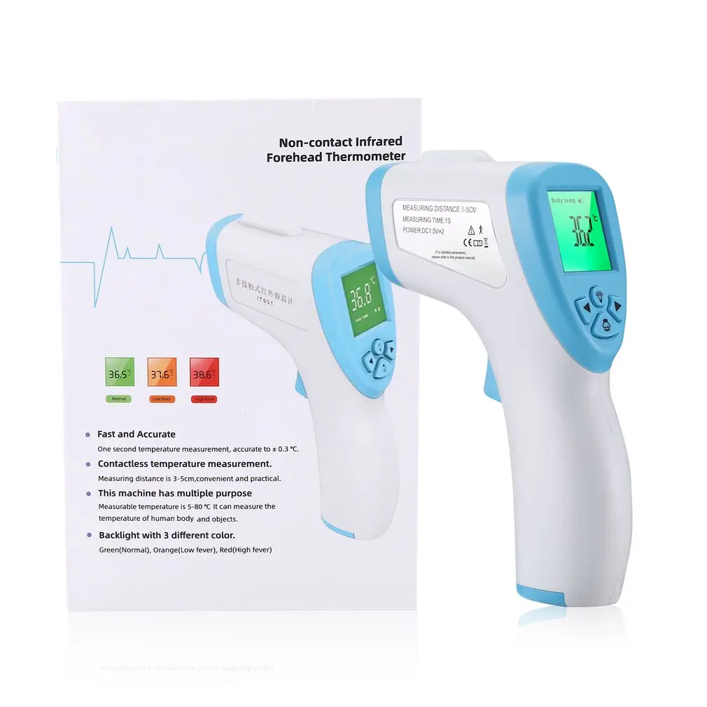 Non-Contact IR Infrared Thermometer Gun Surface Laser Temperature Detector Tool Pyrometer Tester Digital IR Termometro
Non-Contact IR Infrared Thermometer Gun Surface Laser Temperature Detector Tool Pyrometer Tester Digital IR Termometro