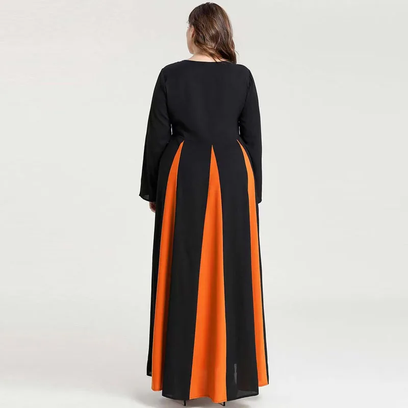 Muslim Arab Middle East floor length dress with auricular lace and flared sleeves
Muslim Arab Middle East floor length dress with auricular lace and flared sleeves