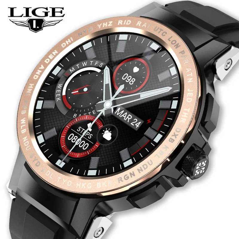 LIGE Smart Watch Men Heart Rate Blood Pressure Monitor Watches Custom Dial Sports Fitness Bracelet Waterproof Men's Smartwatch
LIGE Smart Watch Men Heart Rate Blood Pressure Monitor Watches Custom Dial Sports Fitness Bracelet Waterproof Men's Smartwatch