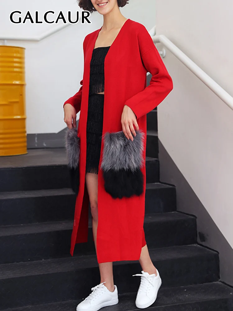 GALCAUR Patchwork Hit Color Sweater For Women V Neck Long Sleeve High Waist Lace Up Cardigans Female 2022 Fashion New Clothing
GALCAUR Patchwork Hit Color Sweater For Women V Neck Long Sleeve High Waist Lace Up Cardigans Female 2022 Fashion New Clothing