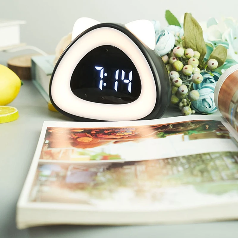 Y1AA Time to Wake Alarm Clock Cute Voice Control Electronic Clock with Night Light Calendar Snooze Function for Kid Child
Y1AA Time to Wake Alarm Clock Cute Voice Control Electronic Clock with Night Light Calendar Snooze Function for Kid Child