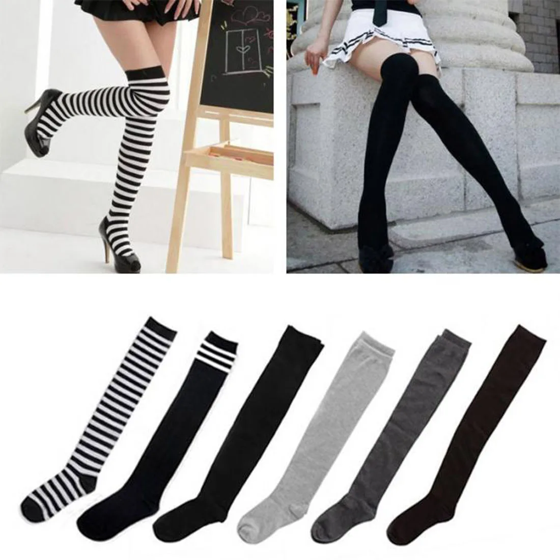 Sexy Socks Striped Long Socks Women Long Stockings Warm Thigh High Socks For Ladies Girls New Fashion Striped Knee Socks Women
Sexy Socks Striped Long Socks Women Long Stockings Warm Thigh High Socks For Ladies Girls New Fashion Striped Knee Socks Women