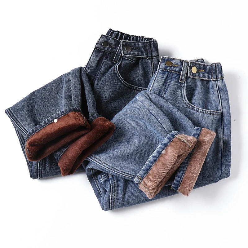 Winter Thick Fleece Warm Loose mom harem pants Jeans Women High waist casual streetwear female blue denim pants Plus size 5XL
Winter Thick Fleece Warm Loose mom harem pants Jeans Women High waist casual streetwear female blue denim pants Plus size 5XL