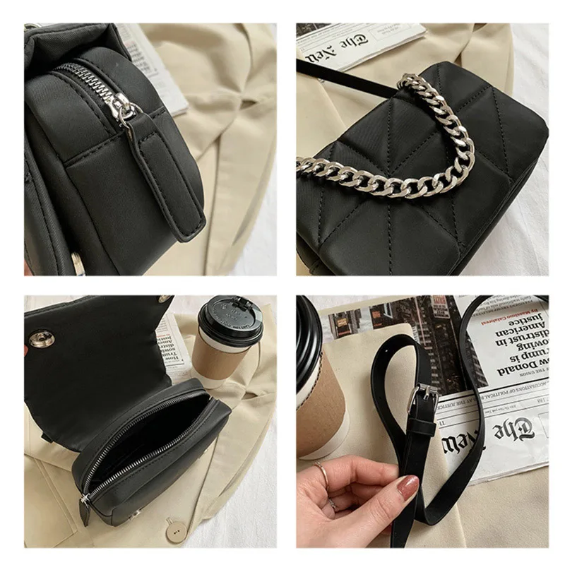Casual Suture Crossbody Bags for Women 2021 Designer Chains Oxford Women Shoulder Bag Women's Bag Phone Flap Purse Female Tote
Casual Suture Crossbody Bags for Women 2021 Designer Chains Oxford Women Shoulder Bag Women's Bag Phone Flap Purse Female Tote