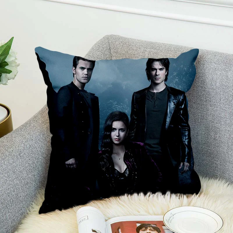 

the Vampire Diaries Pillow Case Polyester 3d all ove printed Decorative Pillowcases Throw Pillow Cover style-2