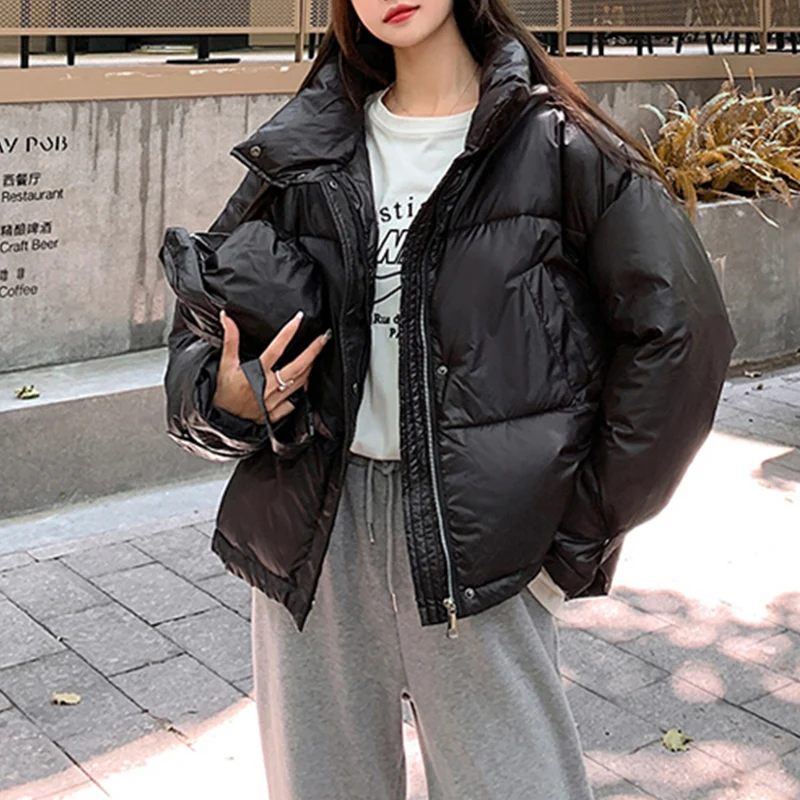 Korean Style Loose Stand Collar Parkas Woman Fashion Simple Solid Women Coat Winter Warmth Thick Long-Sleeved Ladies Top Clothes
Korean Style Loose Stand Collar Parkas Woman Fashion Simple Solid Women Coat Winter Warmth Thick Long-Sleeved Ladies Top Clothes