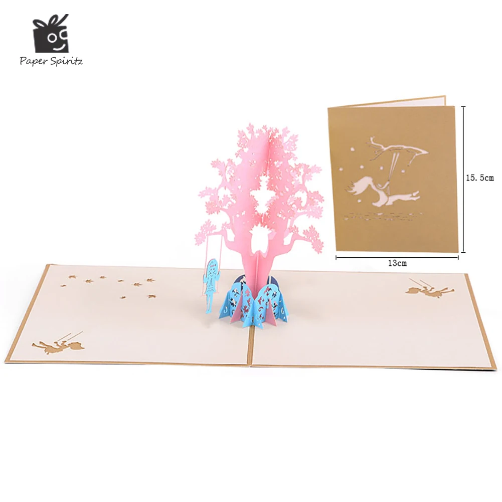 Cartoon 3D Greeting Card Birthday Children's Day Creative Swing Paper Carving Hollow 3D Pop-up Cards Postcards Invitations
Cartoon 3D Greeting Card Birthday Children's Day Creative Swing Paper Carving Hollow 3D Pop-up Cards Postcards Invitations