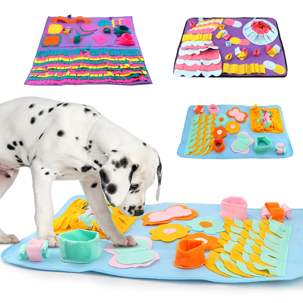 Detachable Fleece Pads Pet Sniffing Training Blanket Pet Cat Dog Snuffle Mad for Dogs Puppy Cat Relieve Stress Puzzle Toy 
Detachable Fleece Pads Pet Sniffing Training Blanket Pet Cat Dog Snuffle Mad for Dogs Puppy Cat Relieve Stress Puzzle Toy