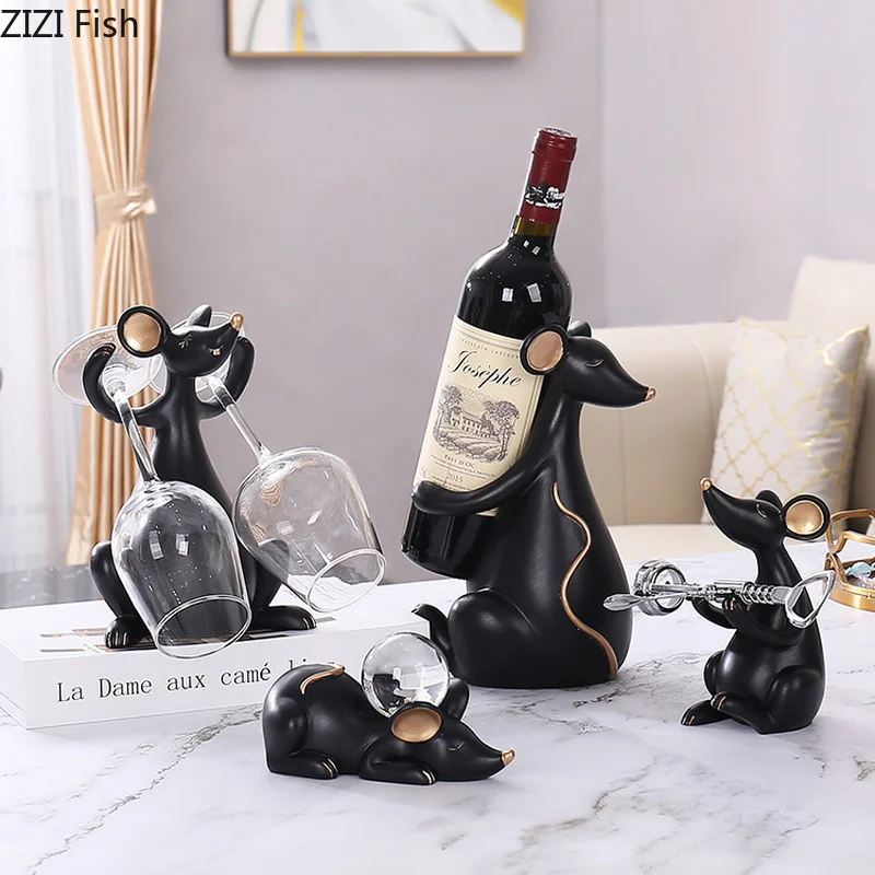 European Resin Lucky Rat Wine Cabinet Decoration Creative Wine Rack Desktop Accessories Gift Home Decoration Accessories Modern
European Resin Lucky Rat Wine Cabinet Decoration Creative Wine Rack Desktop Accessories Gift Home Decoration Accessories Modern