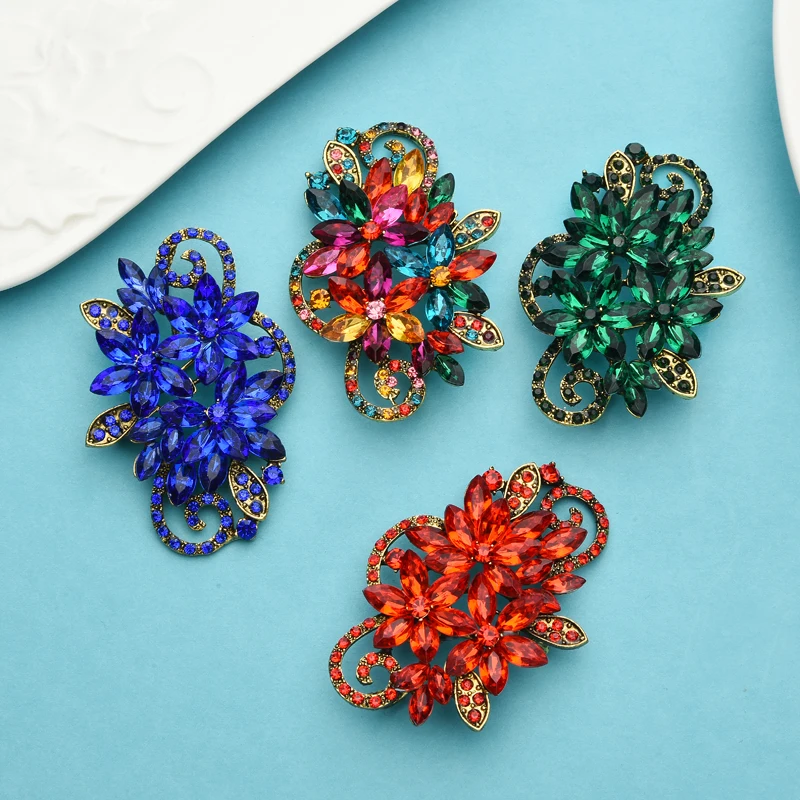 Wuli&baby 4-color New Crystal Flower Brooches For Women Weddings Party Office Brooch Pins Gifts
Wuli&baby 4-color New Crystal Flower Brooches For Women Weddings Party Office Brooch Pins Gifts