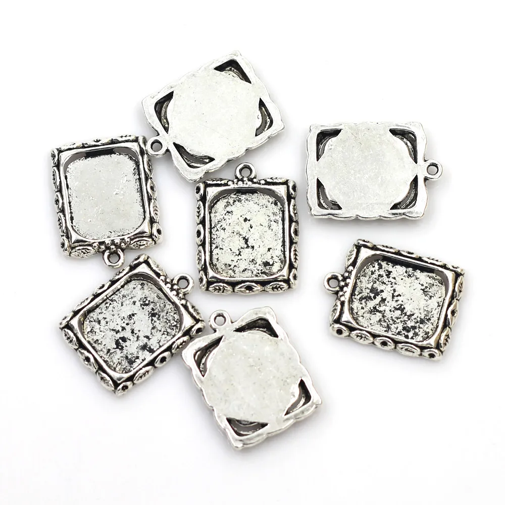 10Pcs Pendants Silver Tone Classic Picture Flower Frame For Charm Necklace Jewelry DIY Accessories 22x19mm
10Pcs Pendants Silver Tone Classic Picture Flower Frame For Charm Necklace Jewelry DIY Accessories 22x19mm