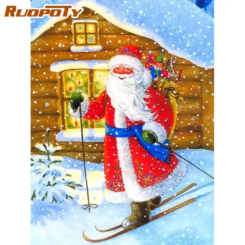 RUOPOTY 60x75cm Frame Christmas Santa Claus Skis DIY Painting By Numbers Acrylic Paint By Numbers Modern Home Wall Art picture
RUOPOTY 60x75cm Frame Christmas Santa Claus Skis DIY Painting By Numbers Acrylic Paint By Numbers Modern Home Wall Art picture