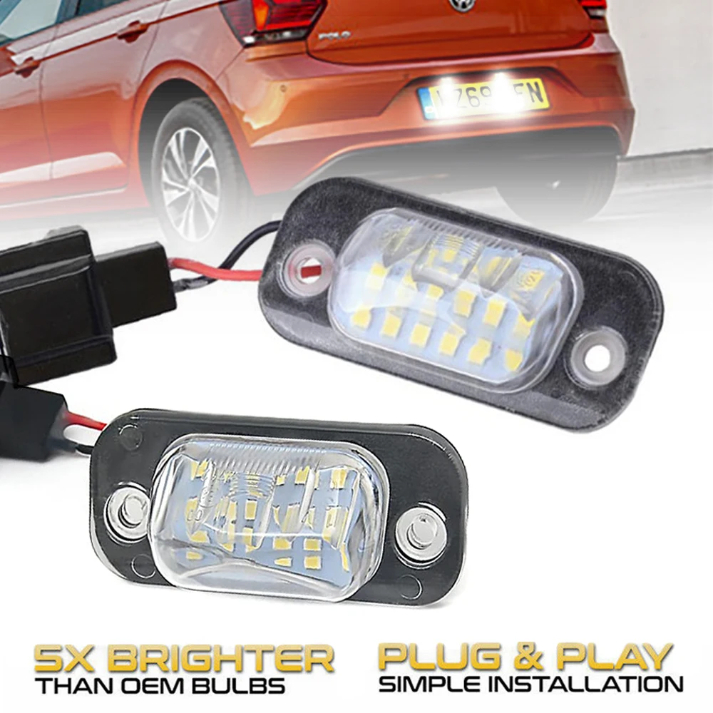2Pcs Car LED License Number Plate Light Lamps For Seat Ibiza 2 Toledo 1L Cordoba 6K VW Golf 3 Hatchback Cabriolet/Polo MK3 6K
2Pcs Car LED License Number Plate Light Lamps For Seat Ibiza 2 Toledo 1L Cordoba 6K VW Golf 3 Hatchback Cabriolet/Polo MK3 6K