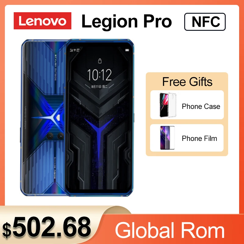 

Global Rom Lenovo Legion Pro 5G Gaming Phone 16GB 512GB Smartphone 6.65''144Hz Snapdragon865 Plus 5000mAh 90W Super Charge NFC