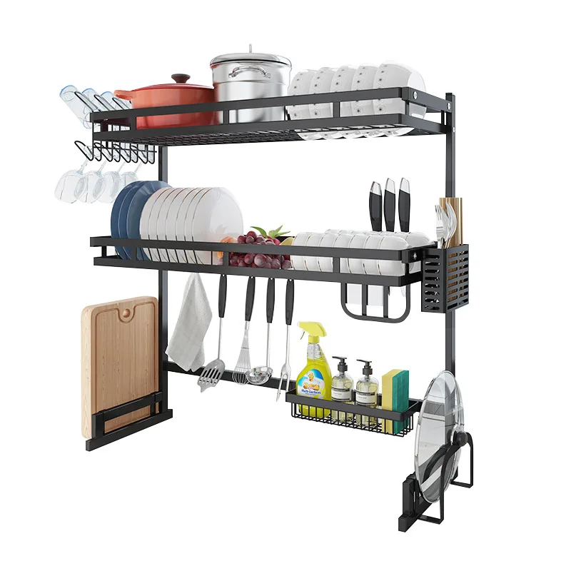 2 Layer Kitchen Sink Rack Stainless Steel Bowl Plate Dish Rack Drainer Sponge Sink Storage Shelf Kitchen Organizer
2 Layer Kitchen Sink Rack Stainless Steel Bowl Plate Dish Rack Drainer Sponge Sink Storage Shelf Kitchen Organizer