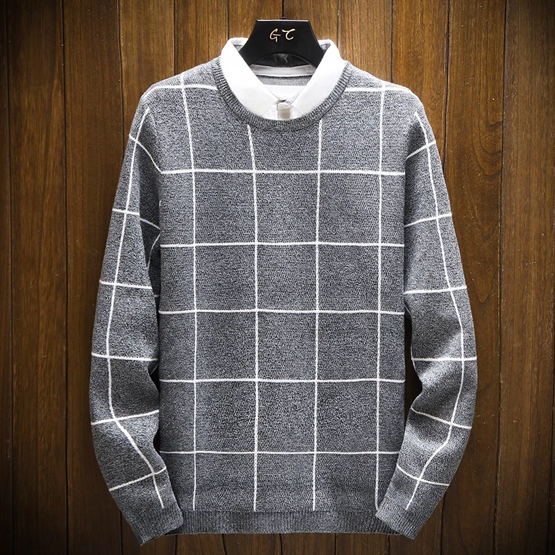 AIRGRACIAS Men's Sweater Classic Plaid Fake Two-Piece Bottoming Shirt 2021 Spring Casual Campus Style Pullover Bottoming Shirt
AIRGRACIAS Men's Sweater Classic Plaid Fake Two-Piece Bottoming Shirt 2021 Spring Casual Campus Style Pullover Bottoming Shirt