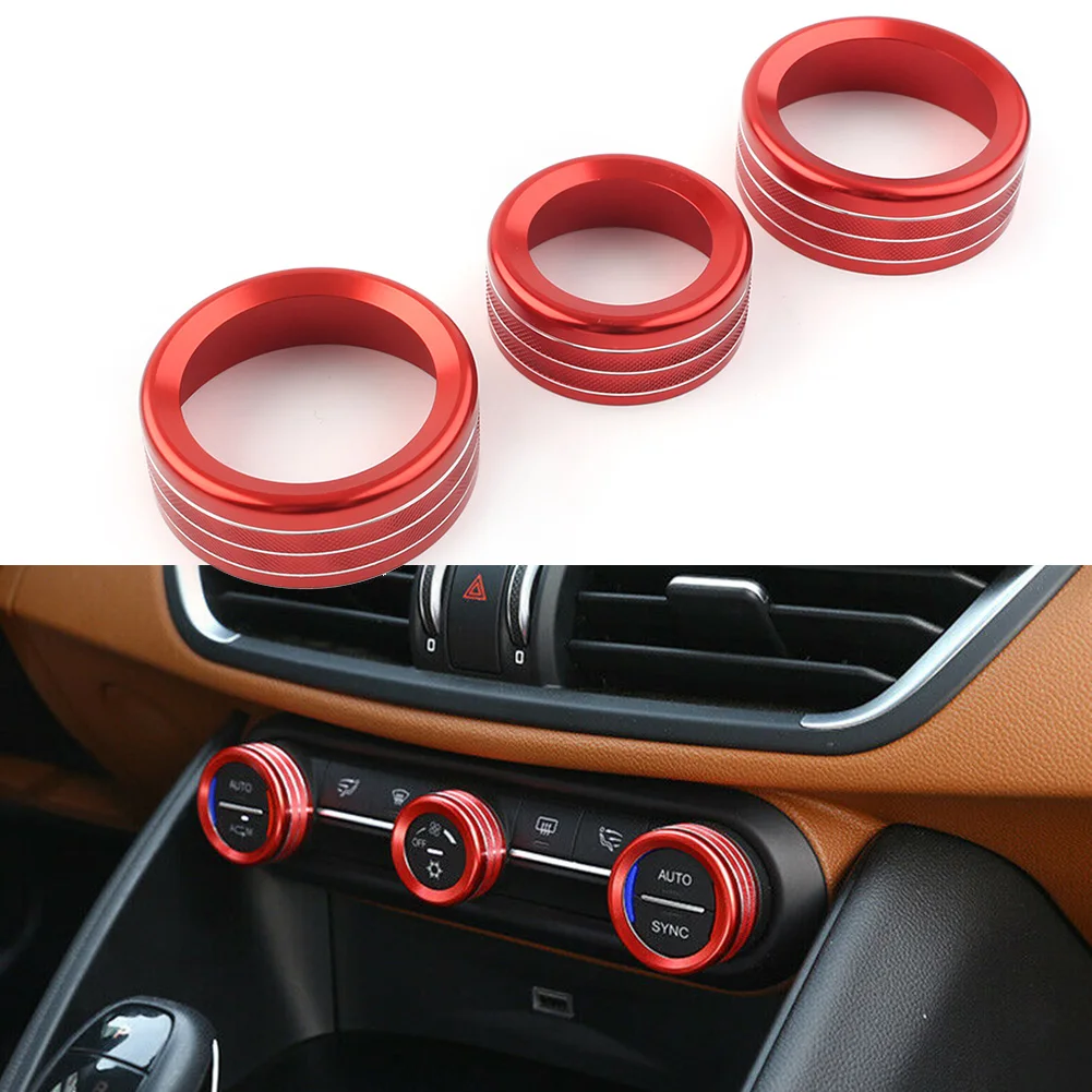For Alfa Romeo Giulia Stelvio 2017-2020 Red Car Interior Central Control Air Condition Switch Knob Ring AC Cover Trim 3Pcs
For Alfa Romeo Giulia Stelvio 2017-2020 Red Car Interior Central Control Air Condition Switch Knob Ring AC Cover Trim 3Pcs