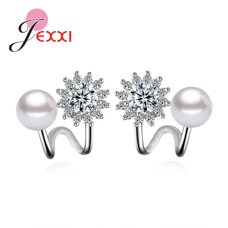 Hot Sale 925 Sterling Silver Pearl Cubic Zirconia Stud Earrings For Women Simple Temperament Piercing Ear Jewelry
Hot Sale 925 Sterling Silver Pearl Cubic Zirconia Stud Earrings For Women Simple Temperament Piercing Ear Jewelry