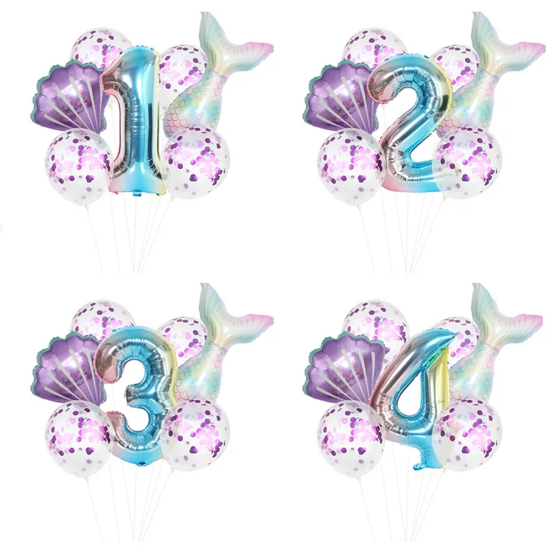 Little Mermaid Party Balloons 32inch Number Foil Balloon Kids Birthday Party Decorations Baby Shower Girl Supplies Helium Globos 
Little Mermaid Party Balloons 32inch Number Foil Balloon Kids Birthday Party Decorations Baby Shower Girl Supplies Helium Globos