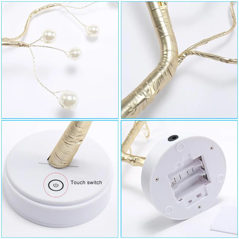 LED Night Light Mini Christmas Tree Copper Wire Garland Lamp Kids Bedroom Decoration K888
LED Night Light Mini Christmas Tree Copper Wire Garland Lamp Kids Bedroom Decoration K888