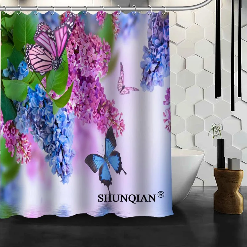 ShunQian Flower And Butterfly Shower Curtain Polyester Fabric Bath Screens Curtains For Bathroom 3D Waterproof Bath Curtain Hook
ShunQian Flower And Butterfly Shower Curtain Polyester Fabric Bath Screens Curtains For Bathroom 3D Waterproof Bath Curtain Hook