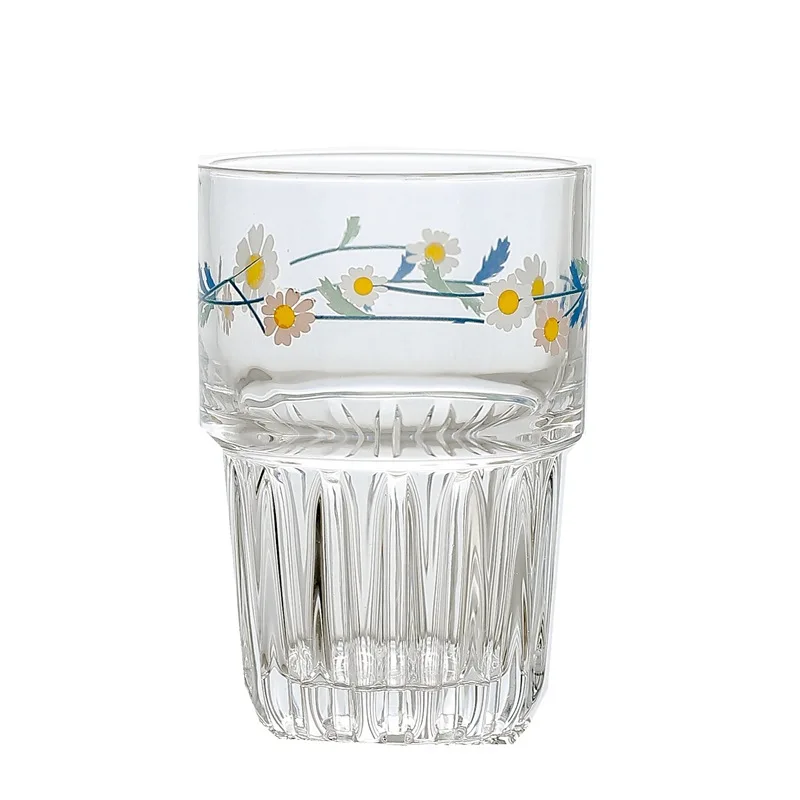 Japanese and Korean Wind Daisy Glass Fresh Ice Coffee Cup Juice Cola Milk Tea Cup Can Be Superimposed with Water Cup Drinkware
Japanese and Korean Wind Daisy Glass Fresh Ice Coffee Cup Juice Cola Milk Tea Cup Can Be Superimposed with Water Cup Drinkware