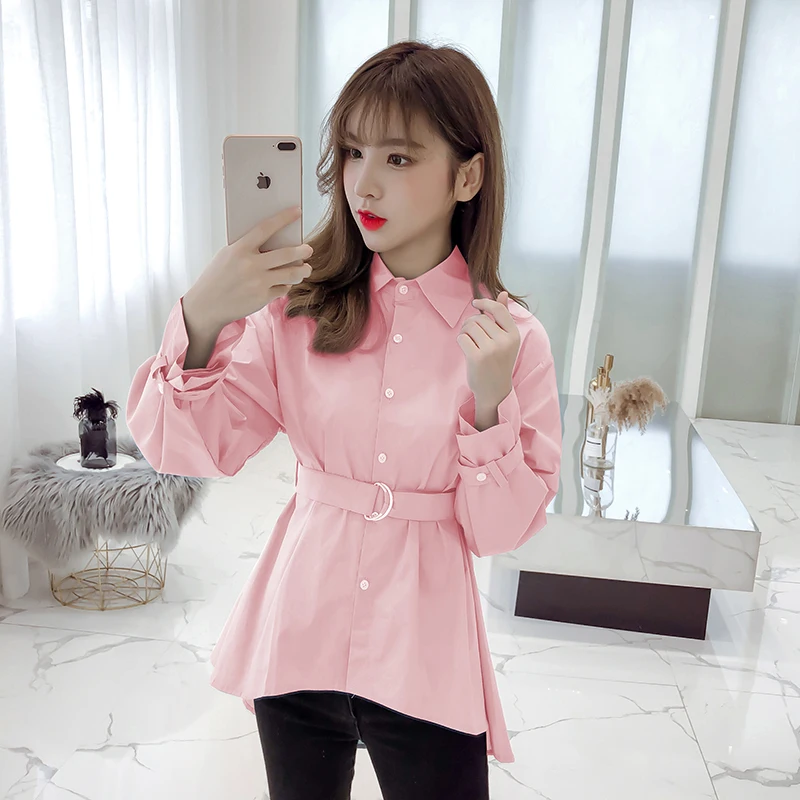 Ins Spring Shirt Women's Long Sleeve 2021 New Korean Style Shirt Mid-Length Ruffled Irregular Waist-Controlled Top
Ins Spring Shirt Women's Long Sleeve 2021 New Korean Style Shirt Mid-Length Ruffled Irregular Waist-Controlled Top