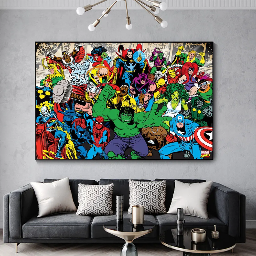 Marvel Comics Superheroes Character Hulk Avengers Posters Modern Wall Art Prints Decor Canvas Painting HD Living Room Decoration
Marvel Comics Superheroes Character Hulk Avengers Posters Modern Wall Art Prints Decor Canvas Painting HD Living Room Decoration