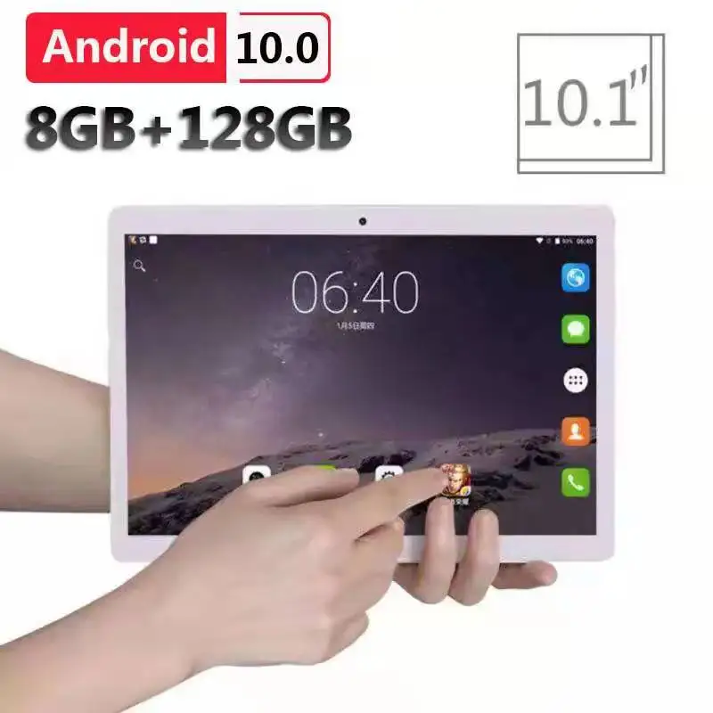 

2021 New arrival Android Tablet PC 10.1 inch 10 Core 1.6GHz 8GB RAM 128GB ROM Table 10 point capacitive touch tablet