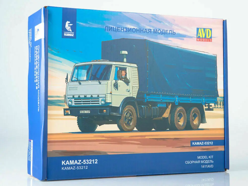 NEW AVD Models 1:43 Scale KAMAZ 53212 CONTAINER TRUCK USSR Unassemblied Diecast Model Kit 1411AVD For Collection
NEW AVD Models 1:43 Scale KAMAZ 53212 CONTAINER TRUCK USSR Unassemblied Diecast Model Kit 1411AVD For Collection