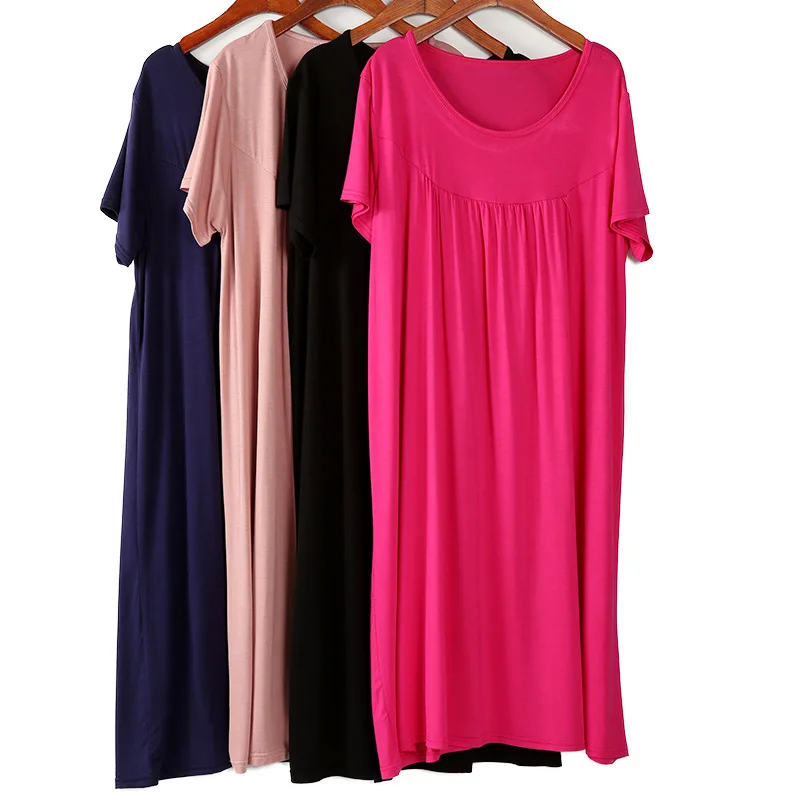 Loose Women Sleepwear Short Sleeve Nighty Sleep Shirt Plus SIze 2XL-7XL Cotton Nightgown Soft Oversize Lingerie Home Robe Gown
Loose Women Sleepwear Short Sleeve Nighty Sleep Shirt Plus SIze 2XL-7XL Cotton Nightgown Soft Oversize Lingerie Home Robe Gown