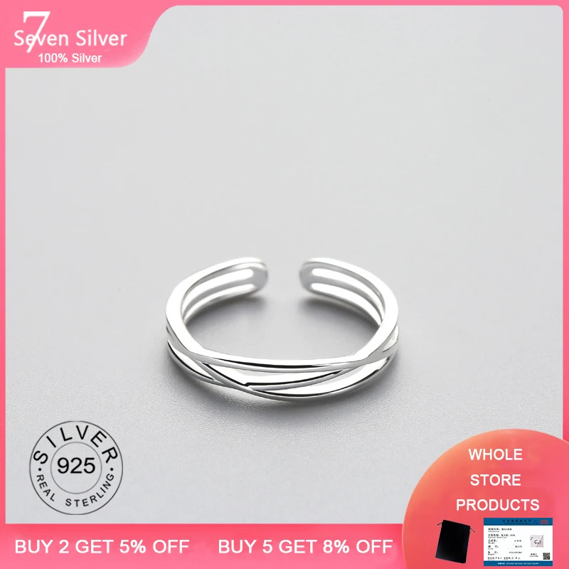 Geometric Twist Line Adjustable Ring Authentic 925 Sterling Silver Fine Jewelry For Women Accessories Gift
Geometric Twist Line Adjustable Ring Authentic 925 Sterling Silver Fine Jewelry For Women Accessories Gift