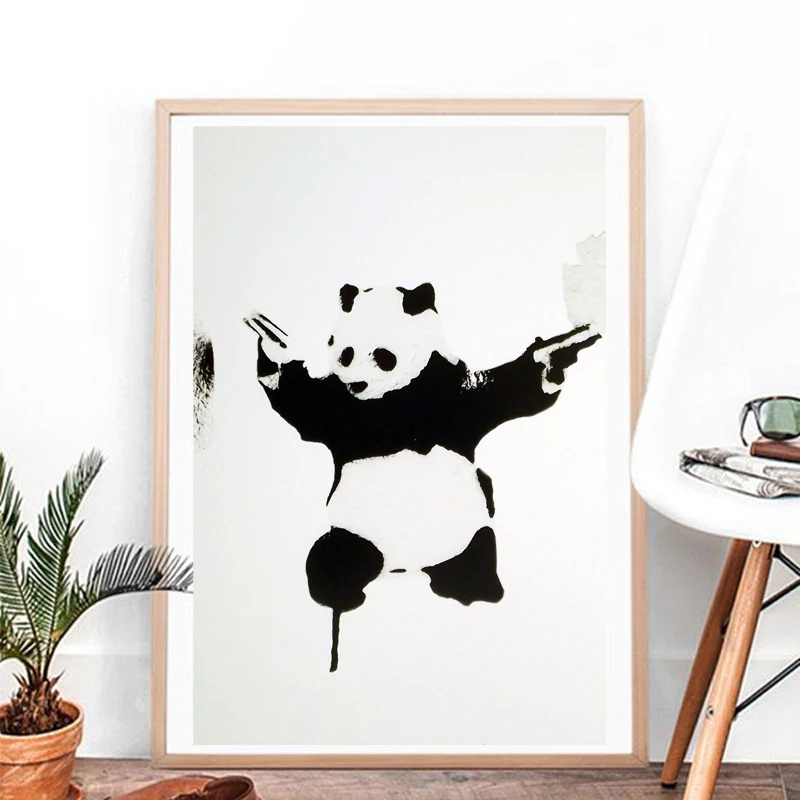 Panda With Guns Graffiti Wall Art Canvas Posters Prints Painting Oil Wall Pictures For Modern Living Room Home Decor Accessories
Panda With Guns Graffiti Wall Art Canvas Posters Prints Painting Oil Wall Pictures For Modern Living Room Home Decor Accessories