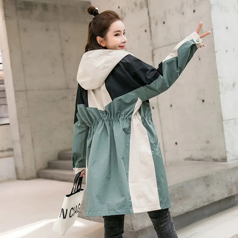 Women 2020 Spring Autumn Fashion Thin Trench Coat Female Hooded Outerwear For Ladies Long Windbreaker Casual Tops Plus Size Z03
Women 2020 Spring Autumn Fashion Thin Trench Coat Female Hooded Outerwear For Ladies Long Windbreaker Casual Tops Plus Size Z03
