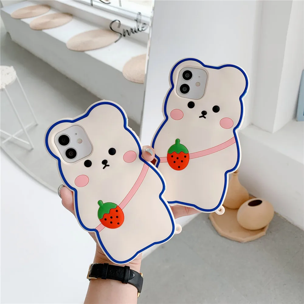 Cute 3D Cartoon Strawberry Bear Phone Case For Huawei Y9S Y8P P30 P40 P Smart Pro Z S Plus Nova Honor 9x 8X 30i 10 20 Lite Cover
Cute 3D Cartoon Strawberry Bear Phone Case For Huawei Y9S Y8P P30 P40 P Smart Pro Z S Plus Nova Honor 9x 8X 30i 10 20 Lite Cover