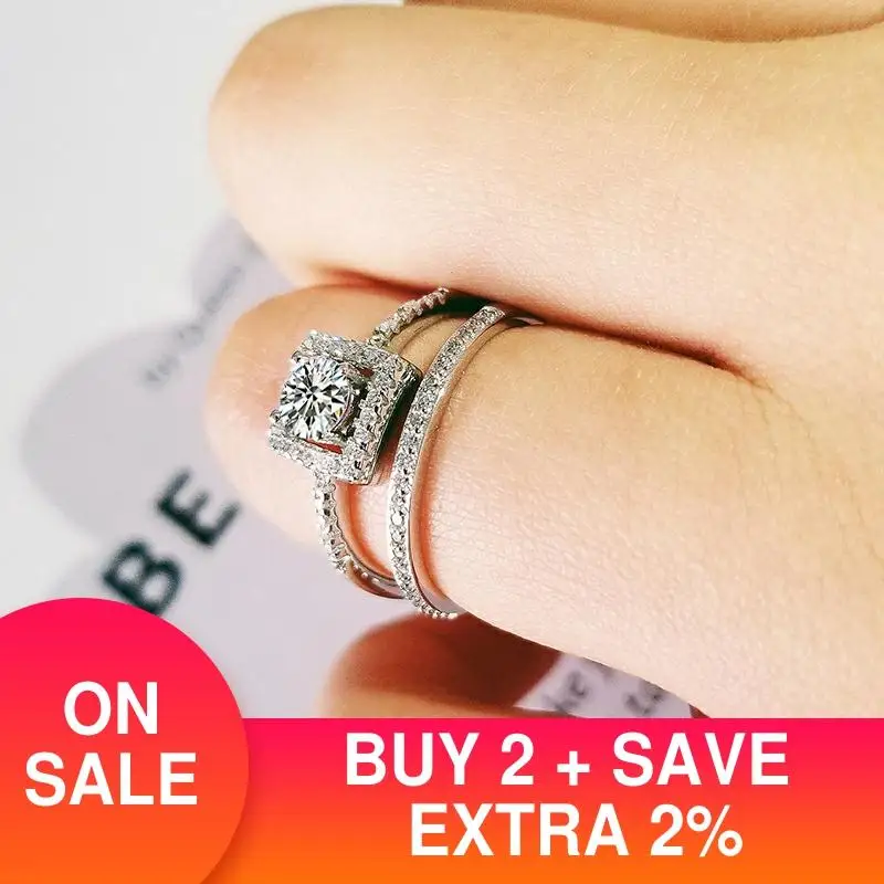 2021 new luxury halo original 925 sterling silver wedding ring set for women lady anniversary gift jewelry wholesale R5164S
2021 new luxury halo original 925 sterling silver wedding ring set for women lady anniversary gift jewelry wholesale R5164S
