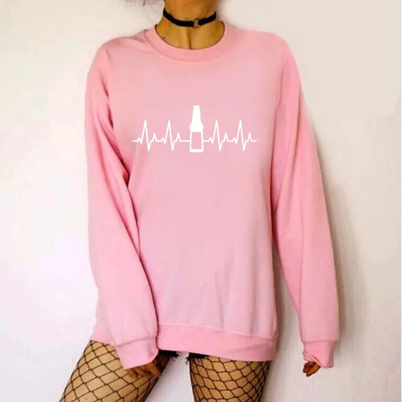 Women Hoodie Wine Heartbeat Printed Hoodies Women Fleece Long Sleeve O Neck Loose Sweatshirt Girls Pullovers Winter
Women Hoodie Wine Heartbeat Printed Hoodies Women Fleece Long Sleeve O Neck Loose Sweatshirt Girls Pullovers Winter