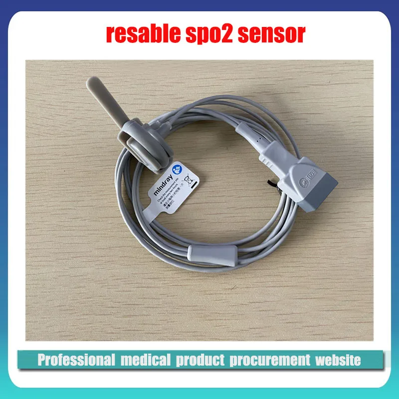 

Original Mindray 518B Oxygen Probe SpO2 Sensor Neonate Baby Soft Wrap Reusable SpO2 Sensor Neo Pdt Adt Bandage