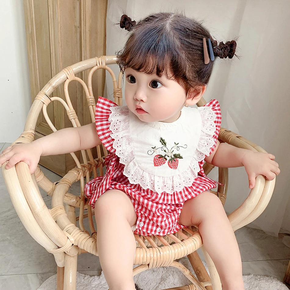 Baby Girl Clothes Newborn Baby Romper 0-3 Years Old Toddler Kids Clothes Cartoon Strawberry Embroidery Pattern Girls Clothes
Baby Girl Clothes Newborn Baby Romper 0-3 Years Old Toddler Kids Clothes Cartoon Strawberry Embroidery Pattern Girls Clothes
