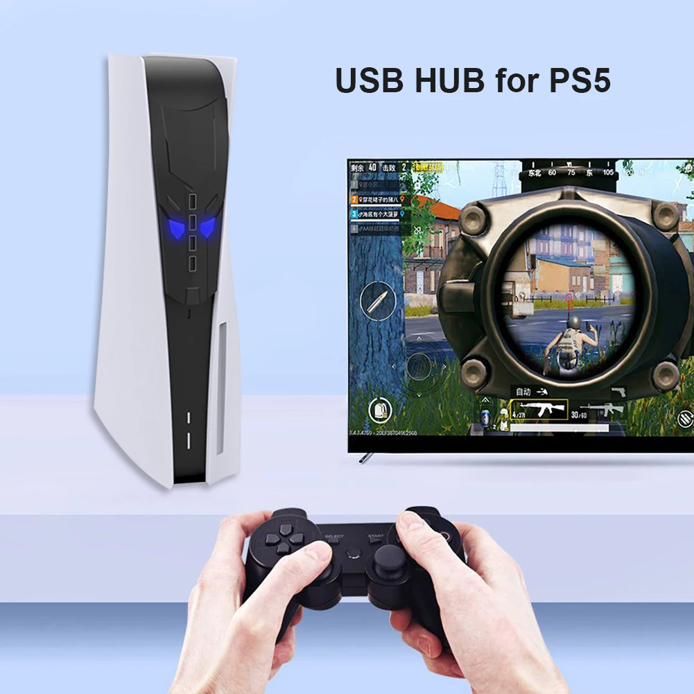 4 Port Adapter Splitter USB Game Host Hub for PlayStation 5 PS5 PS4 Xbox Series X Nintend Switch | Электроника