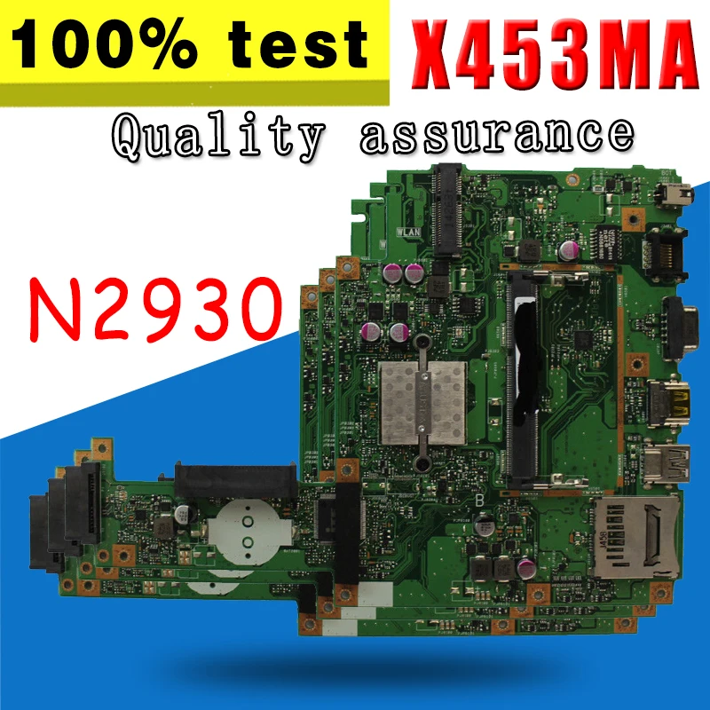 X453MA оригинальная материнская плата X453MA N2930 4 ядра X453M X403M F453M материнская плата для ноутбука For Asus материнская плата 100% протестированная хорош...
X453MA оригинальная материнская плата X453MA N2930 4 ядра X453M X403M F453M материнская плата для ноутбука For Asus материнская плата 100% протестированная хорош...